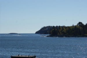 Vorgelagerte Insel Whale Watching