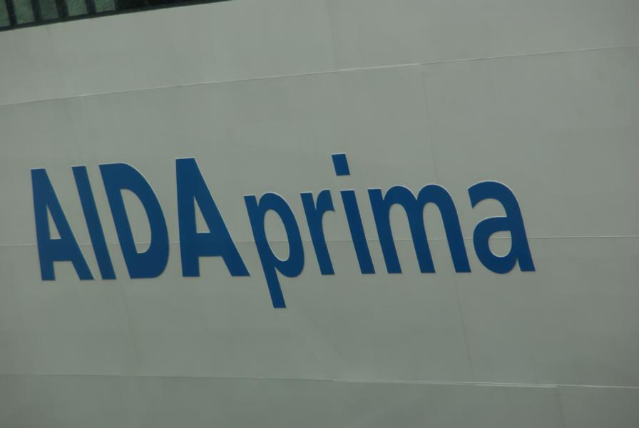 AIDAprima Logo Schiff außen
