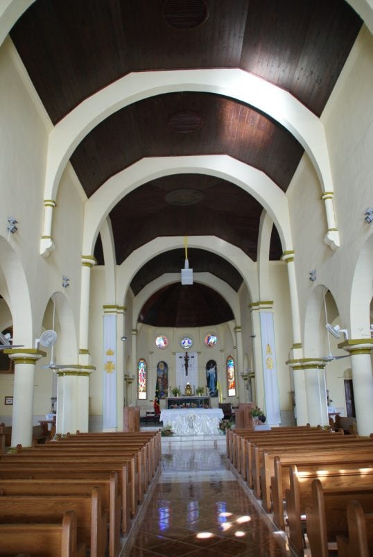 Innenraum der Cathedral of the Immaculate Conception auf St. Kitts