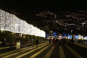 Straßen an Weihnachten Funchal Madeira