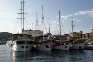Split Hafen Schiffe Boote Kroatien Meer