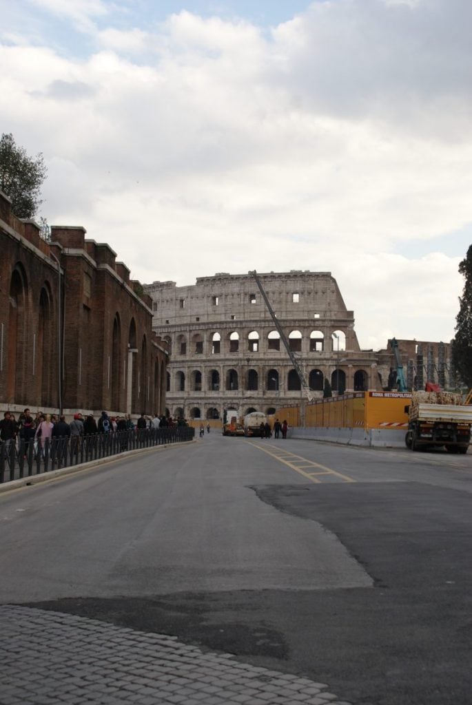 Koloseum am Ende der Via dei Fori Imperiali