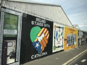 Peace Line Friedensmauer in Belfast