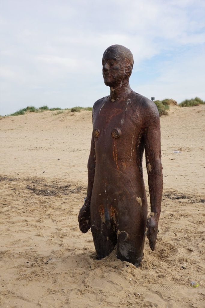 Another Place - Figuren von Antony Gormley Strand Bronze