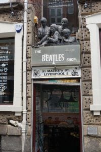 The Beatles Shop in der Mathew Street Liverpool