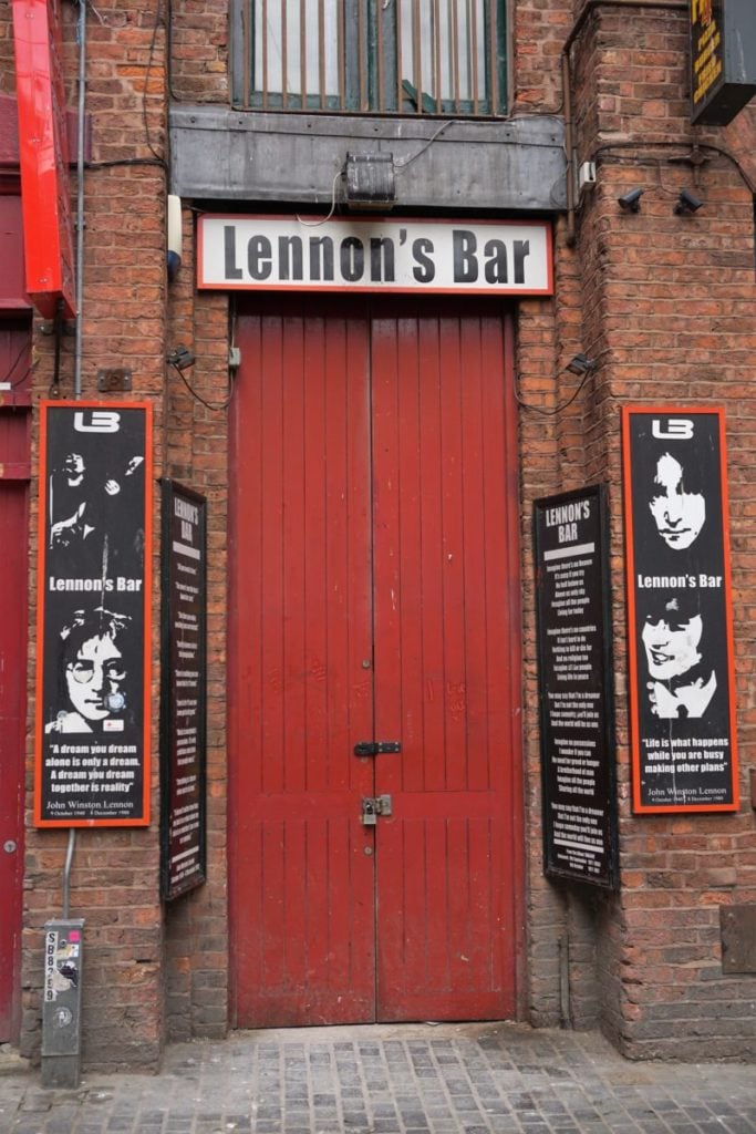 Lennon's Bar in der Mathew Street Liverpool