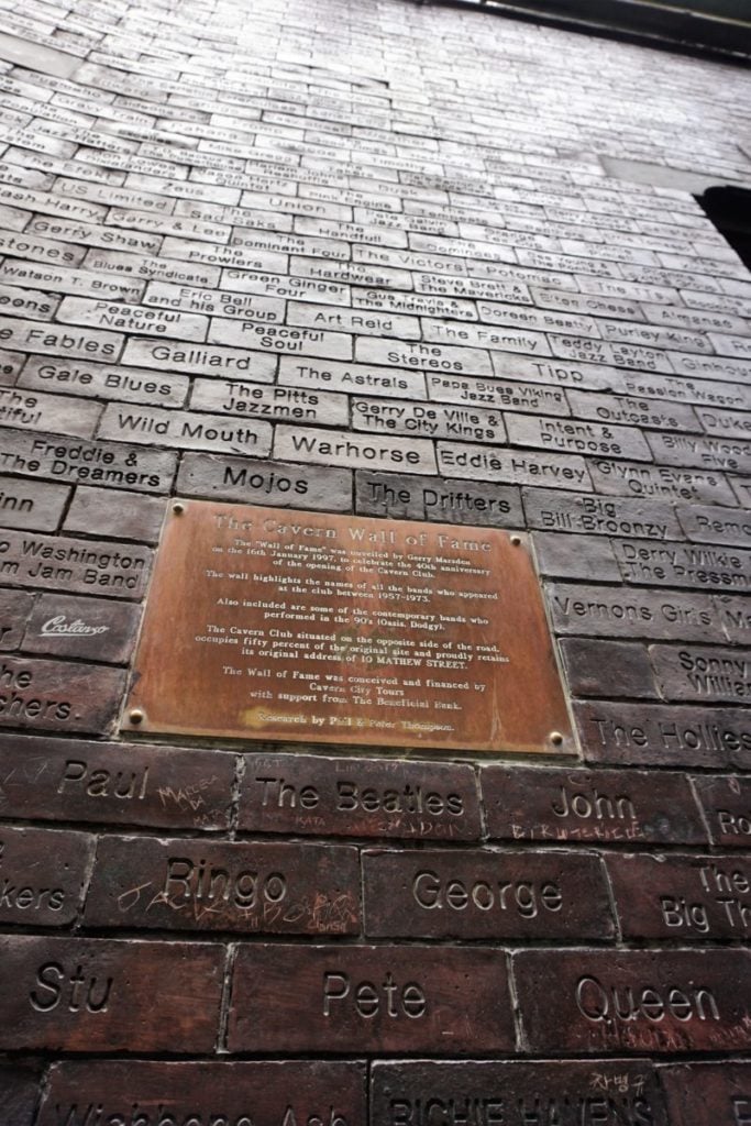The Cavern Wall of Fame Liverpool