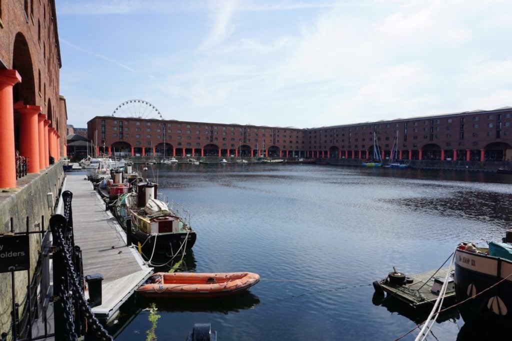 Albert Dock Liverpool Fluss Gebäude