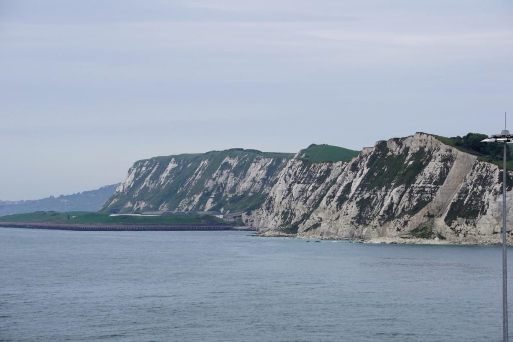 Kreidefelsen von Dover Fahrt Ärmelkanal Meer Aida Kreuzfahrt