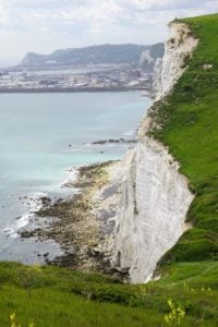 Die Kreidefelsen von Dover Meer Wiese Ausblick Panorama cliffs