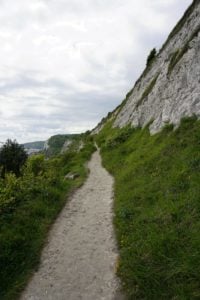 Wanderweg Dover Wiese Klippe