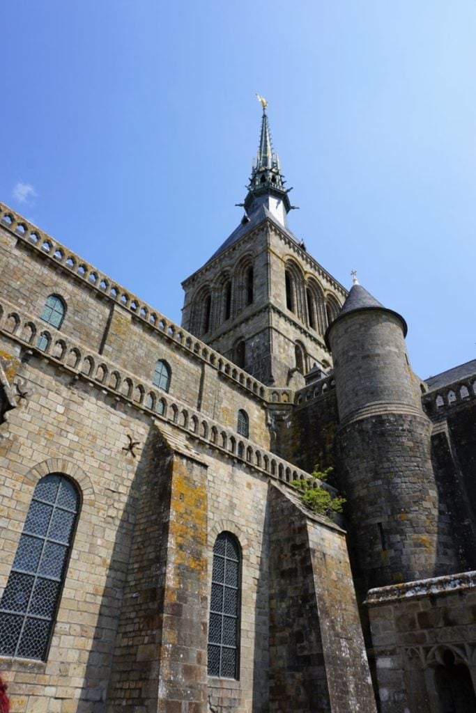 Abtei Kirche Mont-Saint-Michel Seite