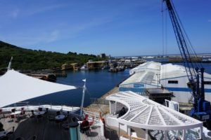 Hafen von Portland Anlegestelle AIDA Aussicht