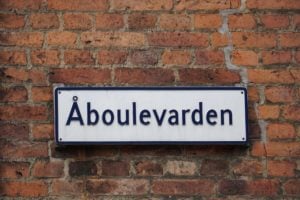 Aarhus A in der Fußgängerzone Aarhus